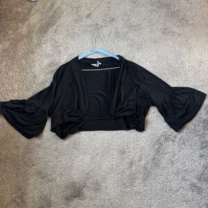 Periwinkle Black Bell Sleeve Blazer SIZE 3X🎟️